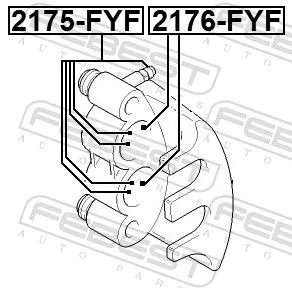 FEBEST Repair Kit, brake caliper (2175-FYF)