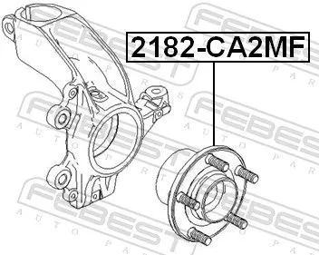 FEBEST Wheel Hub (2182-CA2MF)