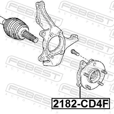 FEBEST Wheel Hub (2182-CD4F)