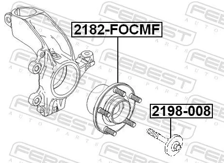 FEBEST Wheel Hub (2182-FOCMF)