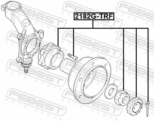 FEBEST Wheel Hub (2182G-TRF)