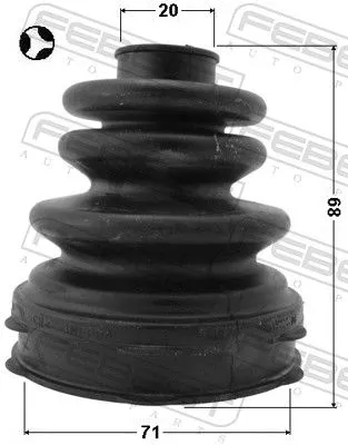 FEBEST Bellow Kit, drive shaft (2215-CDT)