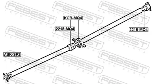 FEBEST Bellow, drive shaft (2215-MQ4)