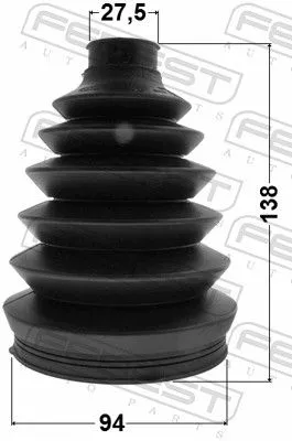FEBEST Bellow, drive shaft (2217P-MAGEN)