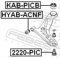 FEBEST Ball Joint (2220-PIC)
