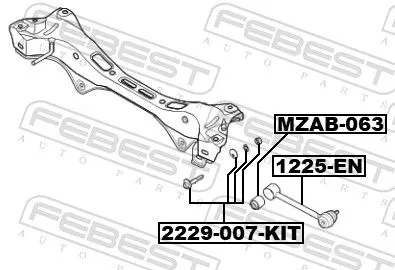 FEBEST Camber Correction Screw (2229-007-KIT)
