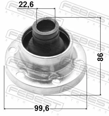 FEBEST Bellow, drive shaft (2315-T4SA)