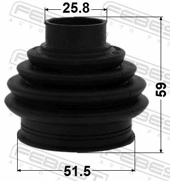 FEBEST Bellow Kit, drive shaft (2315P-CCR)