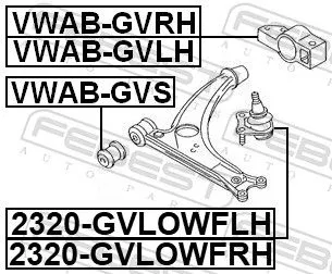 FEBEST Ball Joint (2320-GVLOWFRH)
