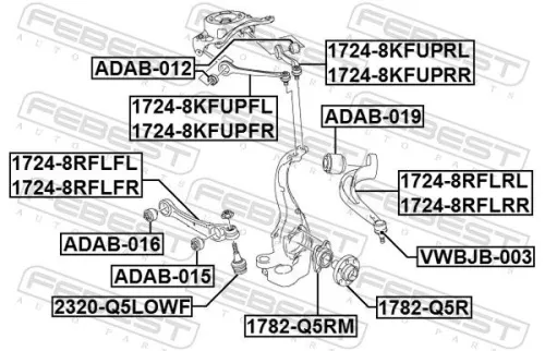 FEBEST Ball Joint (2320-Q5LOWF)
