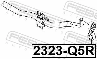 FEBEST Link/Coupling Rod, stabiliser bar (2323-Q5R)