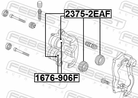 FEBEST Repair Kit, brake caliper (2375-2EAF)