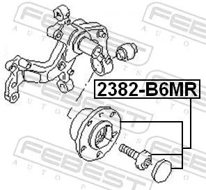 FEBEST Wheel Hub (2382-B6MR)