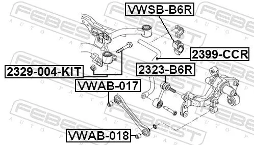 FEBEST Stabiliser Bar, suspension (2399-CCR)