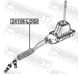FEBEST Cable Pull, manual transmission (24106-LOGI)