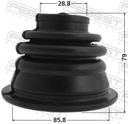 FEBEST Bellow Kit, drive shaft (2415-01LH)