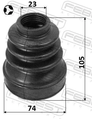 FEBEST Bellow Kit, drive shaft (2415-KANGIIT)