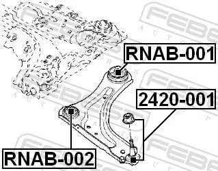 FEBEST Ball Joint (2420-001)