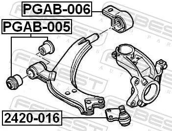 FEBEST Ball Joint (2420-016)
