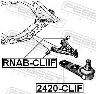 FEBEST Ball Joint (2420-CLIF)