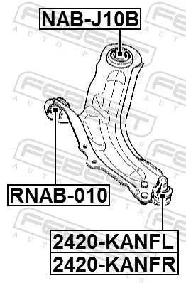 FEBEST Ball Joint (2420-KANFR)