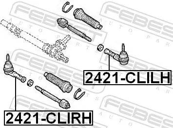 FEBEST Tie Rod End (2421-CLIRH)