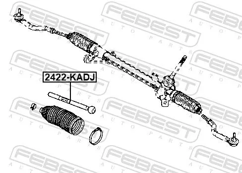 FEBEST Inner Tie Rod (2422-KADJ)