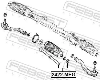 FEBEST Inner Tie Rod (2422-KAN)