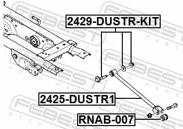 FEBEST Camber Correction Screw (2429-DUSTR-KIT)