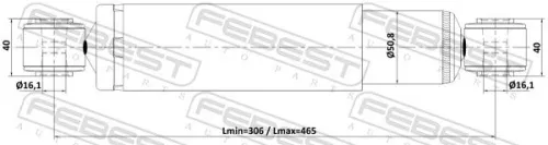 FEBEST Shock Absorber (25110-003R)