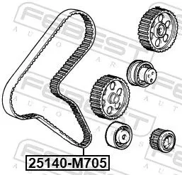 FEBEST Timing Belt (25140-M705)