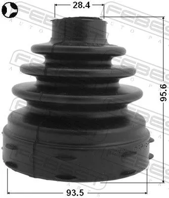 FEBEST Bellow Kit, drive shaft (2515-BOX3T)