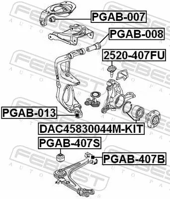FEBEST Ball Joint (2520-407FU)