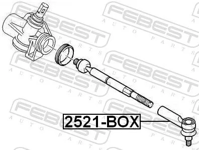 FEBEST Tie Rod End (2521-BOX)