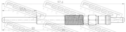 FEBEST Glow Plug (25642-003)