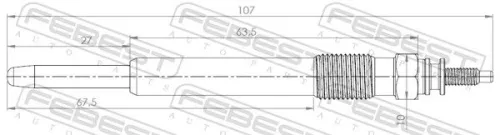 FEBEST Glow Plug (25642-007)