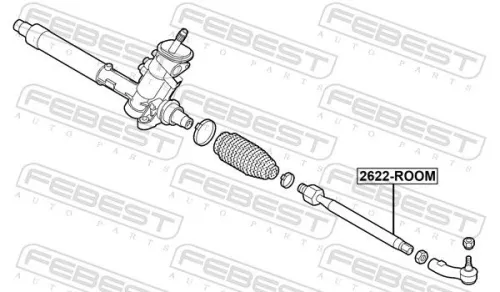 FEBEST Inner Tie Rod (2622-ROOM)