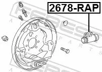 FEBEST Wheel Brake Cylinder (2678-RAP)