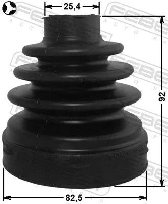 FEBEST Bellow, drive shaft (2715-S80T)
