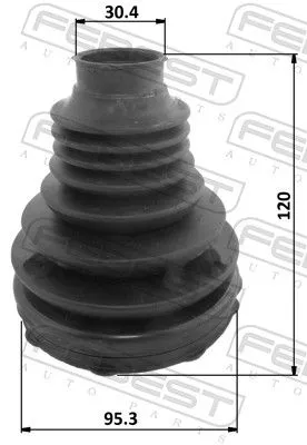 FEBEST Bellow Kit, drive shaft (2815P-DUCT)