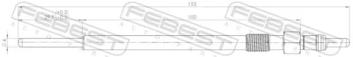 FEBEST Glow Plug (28642-002)