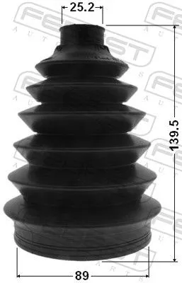 FEBEST Bellow, drive shaft (2917P-FL)