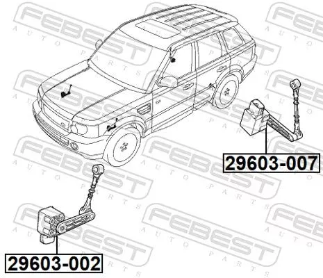 FEBEST Sensor, headlight levelling (29603-002)