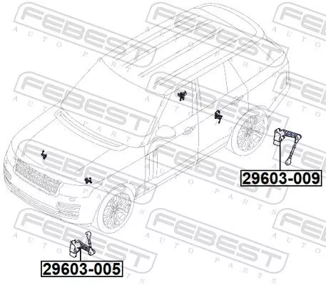 FEBEST Sensor, headlight levelling (29603-005)