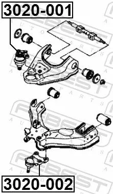 FEBEST Ball Joint (3020-001)