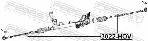 FEBEST Inner Tie Rod (3022-HOV)