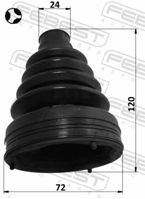 FEBEST Bellow, drive shaft (3215-STST)
