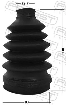 FEBEST Bellow, drive shaft (3215P-ESC)
