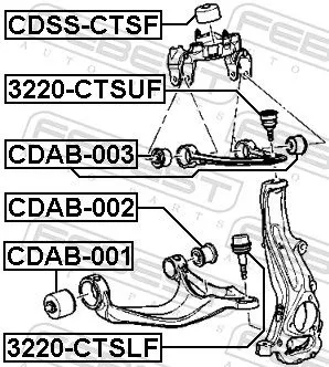 FEBEST Ball Joint (3220-CTSUF)