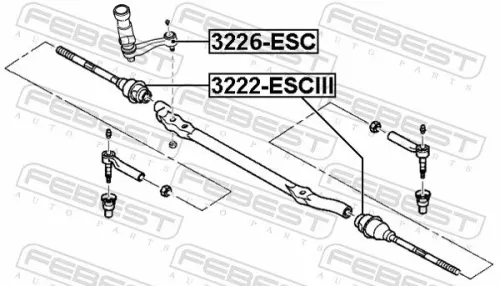 FEBEST Pitman Arm (3226-ESC)